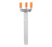 NIYANGLE Herramienta Desmontaje Detector de Humo 2 Piezas con Cabeza Garra y Varilla Corta, Dispositivo Extracción Alarma contra Incendios para Techos Altos, Mantenimiento Seguro Escalera