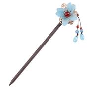 NIYANGLE Horquilla China Retro Cabello 1 Pieza Accesorio Cuentas de Ágata Diseño Elegante para Mujeres para Bodas y Celebraciones Pinzas para Moños