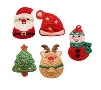 NIYANGLE Horquillas Navideñas de Punto para Niñas Diseño Único y Elementos de Navidad, Buena Elasticidad y Reducción de Fricción para Crear Ambiente Cálido en Navidad, Varios estilos