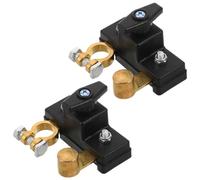 NIYANGLE Interruptor de Corte de Batería Manual Mecánica 2 Piezas Carcasa Ignífuga y Montaje en Poste Positivo para Coche 12v y 24v para Vehículos de Ingeniería