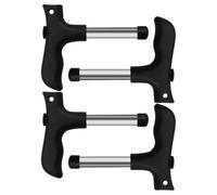 NIYANGLE Juego de 4 Abridores Manuales para Cocos Perforadora Pequeña de Acero Inoxidable Herramienta Multifuncional para Abrir Cocos Tamaño Compacto 108X9X12 CM Adecuado para Hogar