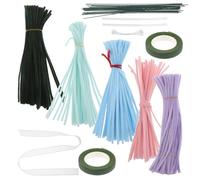 NIYANGLE Juego de Limpiapipas para Manualidades Navideñas Palitos de Chenilla de Colores para Proyectos Artísticos Materiales Seguros y Suaves para Decoración Festiva y Manualidades