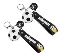 NIYANGLE Juego de Llaveros de Fútbol, 2 Llaveros Decorativos de Fútbol para Mochilas, Bolsos Y Llaves de Coche - Bonitos Colgantes Deportivos de Dibujos Animados, Regalo Ideal para Aficionados Al