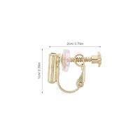 NIYANGLE Kit de 16 Piezas Convertidor de Pendientes de Clip sin Perforación con Almohadillas de Silicona Ant Dolor Tornillo Ajustable y Accesorios para Orejas Sensibles Adecuado para