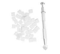 NIYANGLE Kit de Herramientas para Uñas Mini Esponjas Triangulares Suaves para Base y Esmalte con Pincel Agarrador y Bloque Pulidor Almacenamiento Compacto para Salón y Uso Casa