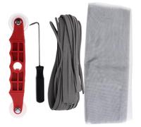NIYANGLE Kit de Reparación de Mosquiteros para Ventana Accesorios de Malla y Rodillos, Herramienta de Pantalla de Ventana de Material Pp para Mantenimiento DIY