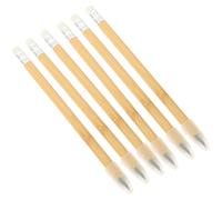 NIYANGLE Lápices Eternos sin Tinta 6 Piezas Lápices de Madera Reutilizables Goma de Borrar para Dibujo Técnico y Escritura Aptos para Estudiantes