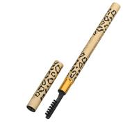 NIYANGLE Lápiz de Cejas de Doble Punta Pincel Profesional 2 Unidades Diseño Leopardo Textura y Color Natural para Maquillaje Diario y Uso Personal