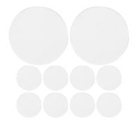 NIYANGLE Lentes Ópticas Convexas Dobles Redondas y Enseñanza de Física para Experimentos Científicos Kit de 10 de Acrílico Efecto de Aumento