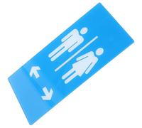 NIYANGLE Letrero de Baño Acrílico para Pared Unisex, Señal de Guía para Sanitarios Wc, Placa Identificativa Creativa para Puerta, Resistente y Decorativa, Uso en Hoteles y Hogares