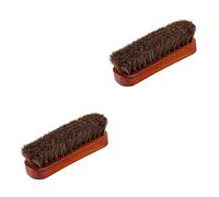 NIYANGLE Limpiador Gorras 2 Piezas Cepillo De Pelo De Caballo Esponja Natural Limpiador De Sombreros Kit De Limpieza De Sombreros Kit De Suministros De Limpieza Equipos Familiar Madera Limpiabotas