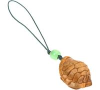 NIYANGLE Llavero de Madera Colgante de Tortuga, Adorno Colgante para Mochila y Bolsos, Dijes para Llavero, Decoración de Tortugas, Amuleto Natural Suerte, 1 Pieza