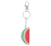 NIYANGLE Llavero de Madera Forma de Sandía Pequeña, Colgante Decorativo para Llaves de Coche, Bolso y Mochila, Charm de Fruta Funcional y Resistente, Accesorio Original para Mujer