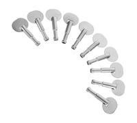 NIYANGLE Llaves de Cuerda Plateadas para Caja de Música, 10 Piezas de 28 Mm, Mecanismo Estándar de Bobinado para Reparación y Bricolaje, Perillas para Ajuste de Tempo, Accesorio