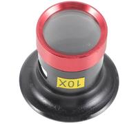 NIYANGLE Lupa de Cristal para Reparación de Relojes Aumento 10x, Diseño Compacto de Metal y Vidrio Adecuado para Joyeros y Trabajos de Precisión en Casa