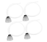 NIYANGLE Mangueras de Plástico Blando para Sellador al Vacío 4 Unidades Tubos de Repuesto para Bolsas y Frascos Accesorio para Almacenamiento de Alimentos Frescos en Cocina Doméstica