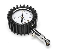 NIYANGLE Manómetro Mecánico de Presión para Neumáticos de Suv y Bicicleta, Fácil de Usar Chuck Totalmente Giratorio, Material Cobre, Goma y Plástico