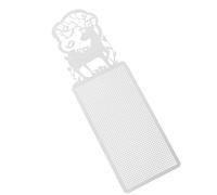 NIYANGLE Marcapáginas Metálico Plateado para Punto de Cruz Malla de Cobre para Bordar Diseño Creativo Hueco de Animales Accesorio Ligero para Manualidades y Proyectos de Costura