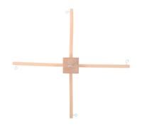 NIYANGLE Marco Móvil de Madera Beige para DIY Base Resistente para Colgar Carillones de Viento y Accesorios en Habitación de Ñiño Minimalista