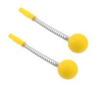 NIYANGLE Martillo de Bola de Masaje Amarillo 2piezas para Hombros y Brazos Resorte para Masaje Profundo y Alivio de Tensión Muscular en Casa y Oficina