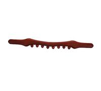 NIYANGLE Masajeador Portátil de Madera 8 Cuentas Carbonizadas 52 Cm, Palo de Masaje Manual para Espalda y Cuerpo, Herramienta Práctica para Aliviar Fatiga, Uso en Terapias de Maderoterapia