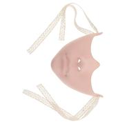 NIYANGLE Máscara de Media Cara para Cosplay y Fiesta, Color Piel Clara, Media Máscara de Plástico para Disfraz de Carnaval y Halloween, Mascarilla Facial para Mujer y Hombre, Accesorio