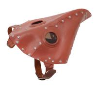 NIYANGLE Máscara de Pájaro Peste Roja para Fiesta de Disfraces de Halloween, Estilo Steampunk Agujeros de Ventilación y Material Plástico Duradero