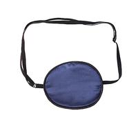 NIYANGLE Máscara Ocular de Seda para Ojos Piratas Azul Marino para Adultos, Parche Ajustable para Ambliopía y Estrabismo, Antifaz Ligero y Suave para Uso Nocturno y Terapéutico
