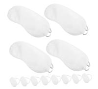 NIYANGLE Máscara para Dormir de Poliéster Satinado, Ligera y Transpirable, 12 Piezas para Viaje, Oficina y Descanso, Antifaz para Ocular y Siestas