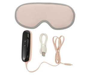 NIYANGLE Mascarilla Térmica para Ojos Recargable Masaje Alrededor Ojos, Interfaz USB, Material de Cuero y Algodón, Adecuado para Uso en Casa Aire Libre