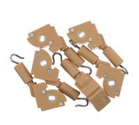 NIYANGLE Mecanismo de Inclinación de Varilla para Persianas 6 Piezas Color Madera Natural Clip de Sujeción Resistente para Control de Luz en Dormitorios y Salones, Repuestos para