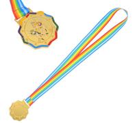 NIYANGLE Medalla de Oro Aleación con Cinta Medalla de Premio Deportivo Infantil para Competencias de Patinaje y Eventos Escolares Reconocimiento para Jóvenes Atletas