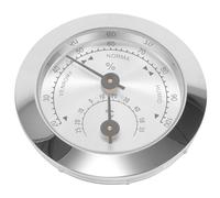 NIYANGLE Medidor de Humedad y Temperatura para Violín y Guitarra Higrómetro Mini de 50 MM Aleación de Zinc y ABS Accesorio para Estuche Control Preciso para Cuidado de Instrumentos