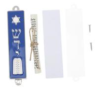 NIYANGLE Mezuzá Religiosa para Puerta Diseño Intrincado y Texto Divino En Aleación De Zinc, Adecuado para Espacios Comerciales y Residenciales 3.27x0.91x0.55 Pulgadas