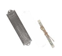 NIYANGLE Mezuzah Metálica Vintage con Pergamino Religioso Decoración Artesanal para Puerta Símbolo de Fe y Tradición para Hogar