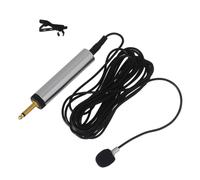 NIYANGLE Micrófono de Solapa Portátil para Instrumentos Musicales con Clip Alta Fidelidad Filtro de Ruido y Sonido Compatible con Guitarra Violín y Saxófono Color Negro