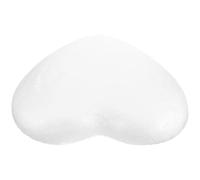 NIYANGLE Molde de Espuma en Forma de Corazón Blanco para Manualidades y Decoración, Material Poliestireno, Fácil de Lijar y Pinchar, Adecuado para Bodas y Proyectos DIY