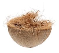 NIYANGLE Nido para Periquitos de Cáscara de Coco Natural Resistente y Duradero Casita para Pájaros Exóticos para Jaulas y Jardines Fácil de Transportar y Seguro para Loros y Aves Pequeñas