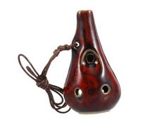 NIYANGLE Ocarina C de Cerámica Instrumento Musical Portátil para Principiantes Instrumento de Viento para Practicar Casa o Viajes