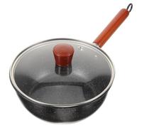 NIYANGLE Olla de Leche Pequeña Antiadherente con Tapa, Aleación de Aluminio, Ligera y Compacta para Cocinar en Estufa, Adecuado para Calentar Leche y Mantequilla en Casa