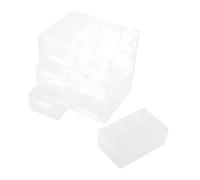 NIYANGLE Organizador De Lentes De Caja De Almacenamiento Cosmético Transparente Compartimentos Estuche para y Protección Antipolvo