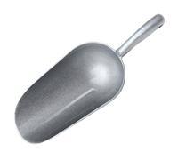 NIYANGLE Pala para Comida Multiusos de Aleación de Zinc, Tamaño Pequeño 18.7x5.7x3.6 Cm, Color Plata Brillante, Herramienta para Harina, Arroz y Frutos Secos, Utensilio Ergonómico