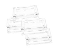 NIYANGLE Paleta De Maquillaje Vacía Cuadrada 4 Piezas Mini Transparente Portátil Para Sombras De Ojos, Colorete e Iluminador, Accesorios De Plástico Duradero Para Uso De Viaje y Retoques