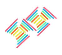 NIYANGLE Palitos de Unión Poligonales 100 Piezas, 5 Medidas (4cm, 5cm, 6cm, 8cm, 9cm) Plásticos Resistentes, Manipulativos de Geometría Matemática, Herramienta Educativa para Aula