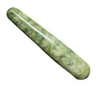 NIYANGLE Palo de masaje de jade verde fénix jade gua sha piedra herramienta para raspar palo de acupuntura palos de jade masaje facial rostro Bolígrafo de acupuntura equipo masajeador