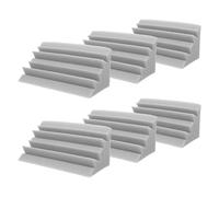 NIYANGLE Paneles Acústicos de Espuma Ignífuga Gris 6 Piezas 12X12X24 CM para Aislamiento de Baja Frecuencia Paredes Trampa de Graves para Estudio Cine Bar y Sala de Sonido