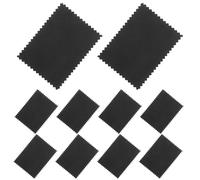 NIYANGLE Paños de Limpieza de Joyas de Gamuza Negra 50 Uds 6x8 Cm Doble Cara para Pulir Plata y Metales Finos, Paño Cuidado de Metales y Limpieza Profesional en Hogar y Viaje