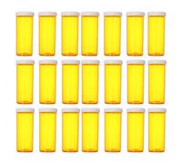 NIYANGLE Pastillero Portátil para Viajes, Frasco Plástico Transparente con Tapa Hermética, Organizador de Pastillas 24 Unidades, Recipiente para Almacenamiento Seguro de Medicamentos