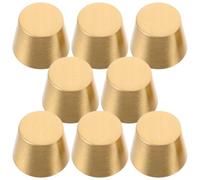 NIYANGLE Patas de Soporte de Bandeja de Latón Puro 10 Mm de Altura, Base Elevadora Cónica para Tabla de Cortar y Exhibición, 8 Piezas para Muebles y Cajas de Joyería, Uso Doméstico