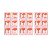 NIYANGLE Pegatinas de Advertencia Frágil Adhesivas Rojas 258 Unidades para Embalaje y Envío Adhesivo Fuerte para Superficies Múltiples y Uso Industrial